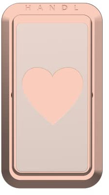 HANDL New York Handlstick Rose Gold Heart Grip and Stand for Smartphone