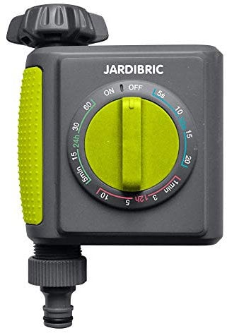 Jardibric - Programmateur d'Arrosage pour Jardin et Terrasse, ou de Brumisation, Durée réglable de 5 Secondes à 60 Minutes, Fréquence de 30 Secondes à 24 Heures