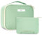 Narwey Kosmetiktasche Damen, Kulturtasche Damen, Groß Make up Tasche Reise Schminktasche Mädchen, Kosmetik Tasche, Makeup Bag Cosmetic Bag (Dunkles Mintgrün (Aktualisierung))