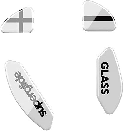 Pulsar Gaming Gears Superglide - Piedini per mouse/pattini più veloci e lisci, realizzati con vetro ultra resistente e impeccabile, suola super veloce liscia e resistente per Xtrfy M4 Wireless