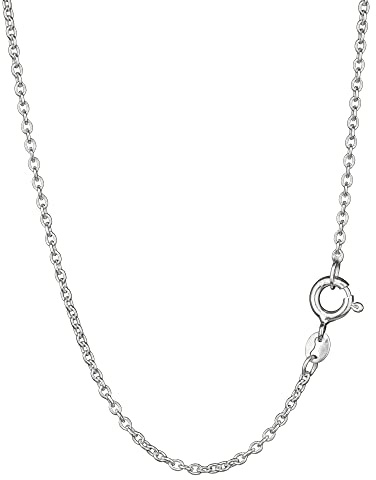 NKlaus 60cm Ankerkette 925 Silber elegante Halskette filigrante Breite 0,9mm Collier 3,1g schwer 8380