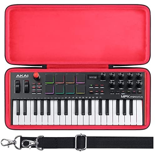 co2CREA Hart Reise Schutz Hülle Etui Tasche für AKAI Professional MPK Mini Plus 37-Tasten USB MIDI Keyboard Controller (Nur hülle, Enthält keine Ausrüstung)