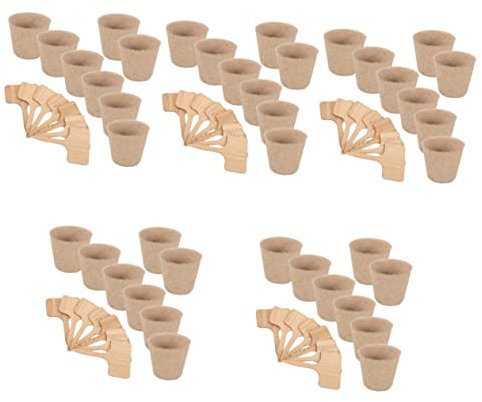 YARNOW 5 Sätze Container Starten Kleiner Blumentopf Pflanzbecher Aus Papier Biologisch Abbaubare Pflanzentöpfe Starter Töpfe Pflanztopf Aus Papier Keimschale Fermenter Runden Zellstoff