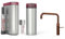 Quooker mit Reservoire PRO3 und CUBE kochend Wasserhahn (Fusion Square, Kupfer Rosé)