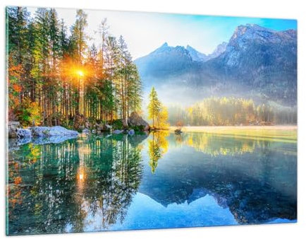 Bilder auf Glas 120x80cm Wandbild Glasdruck Landschaften Natur - 5307