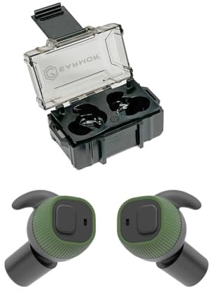 Bouchons d'oreille électroniques antibruit pour la chasse, le tir tactique, les événements militaires, musicaux (vert)