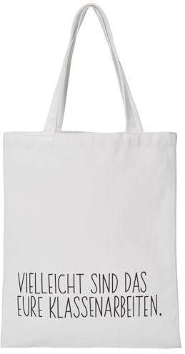 RF&CM Vielleicht ist es deine Klassenarbeit. Lehrergeschenk. Geschenke für Lehrer. Jutebeutel zum Start in die Ausbildung.witziger Baumwollbeutel .Geschenkidee Abschied Lieblingslehrerin