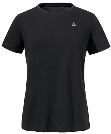 Schöffel Damen T Shirt Hohberg L, schnell trocknendes Funktionsshirt, Wandershirt mit Rundhalsausschnitt zum Wandern und Bergsteigen