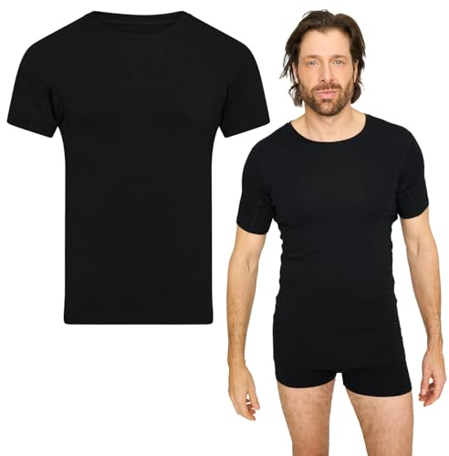 jbs Anti-Schweiß-Shirt für Herren – Unterhemd aus Bambus mit Membran | Anti-Schweiß Unterhemd Herren, Schweißblockierende Membran-Technologie, Atmungsaktives Bambus Shirt, Von S bis 3XL