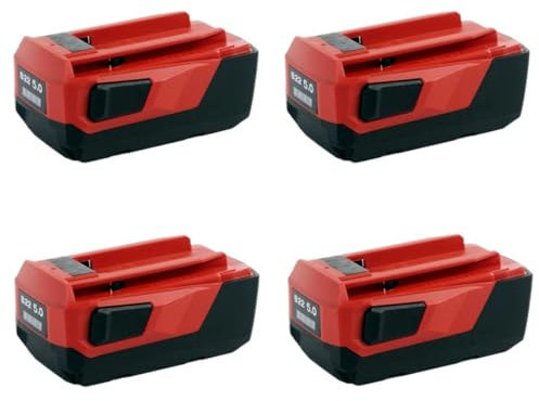 21.6V Batterie de Remplacement de Grande capacité. Compatible avec Hilti. B22 18V 21.6V 22V Outils sans Fil Outils électriques Perceuse Marteau(4pcs 5.0mAh)