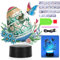 Starnearby DIY Diamond Painting Ostern Deko, Ostern Lampe Ostereier Tischdeko, Diamant Painting Ostereier Nachtlicht Bastelset, Diamant Malerei Frühling Ornamente Geschenk Ostern (Ostereier Lampe)