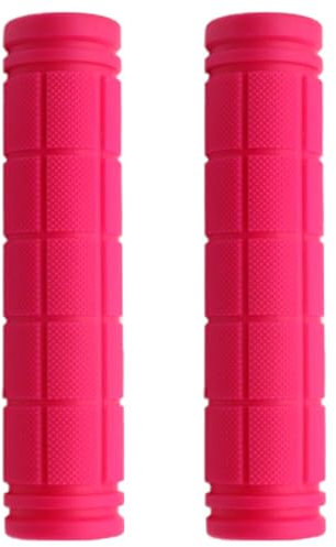 FRSOHEWIN Fahrradgriffe Griffe Lenkergriffe Ergonomisch Gummi Fahrradlenker rutschfest für Fahrrad MTB 1 Paar Cityrad Bike Mountainbike 120mm Schwarz (Pink)