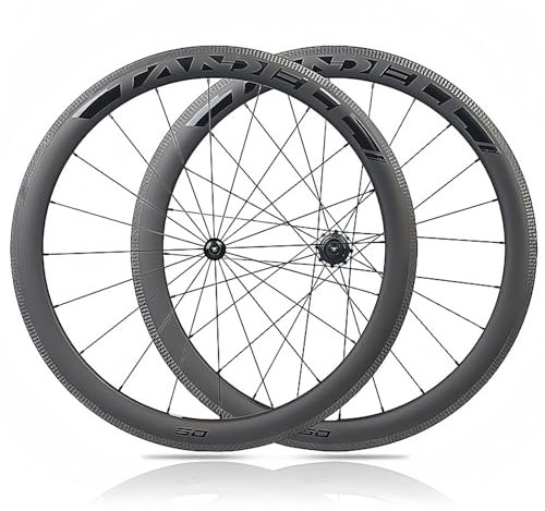 700C Carbonfelgen Rennrad-Laufradsatz - 38/50Mm, 1480G, T700 Carbon, Tubeless Ready, Felgenbremse 38MM,700C