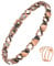 Jecanori 99,99 % reines Kupfer, magnetisches Armband für Damen, effektiv, ultrastark, mit Geschenkbox und Entfernungswerkzeug, 22 cm, Kupfer