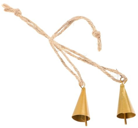 Toyvian 2stücke Vintage Metallglocken Dekorative Weihnachtsglocken Im Cone-Design Für Festliche Deko Aus Metall Für Innen Außendekoration