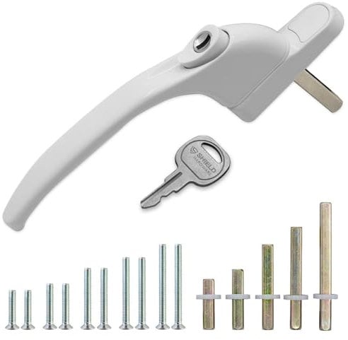 Universal uPVC Window Handle Multi Spindle White
