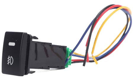 Nebel -Lampen -Druckknopfschalter für LED -Lichtstange, DRL -Verwendung, Wasserdichtsersatz für, Multifunktional mit Kabelbaum