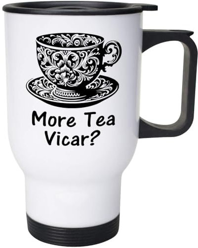 Azeeda 400ml 'More Tea Vicar' Reusable Coffee/Travel Mug (MG00086913)