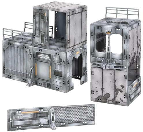 mantic Halo: Flashpoint Outpost 3D Terrain Set | Modular Scenery Expansion for Halo Miniatures Game