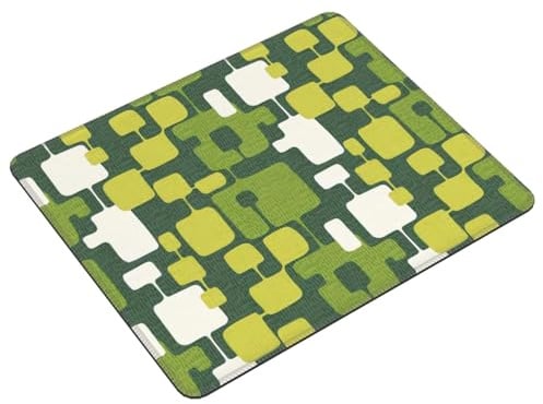 Gaming Mauspad Mid Century Modern-Parten Office Mauspad Wasserdichte Vernähte Kanten Schreibtischunterlage, Für Homeoffice, Computer, Arbeitsstudium, Büro, 25x30cm
