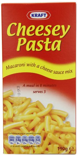 Kraft Cheesey Pasta 190 g (Pack of 12)