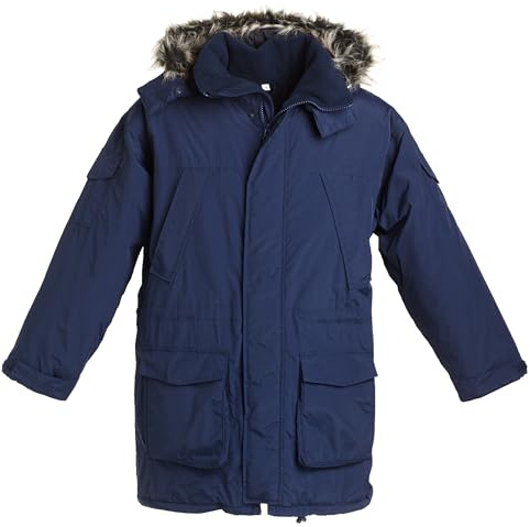 BMS Winterparka 100% wasserdicht & atmungsaktiv marine blau Gr. XS