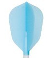 Cosmo Darts 6 Pack Fit Flight - Super Shape Dart Flight (Light Blue)