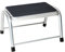 No Label Campingmöbel Tritthocker 1 Stufe, abgerundet, grau - grau