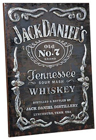 Jack Daniels Label Metall Art Wand