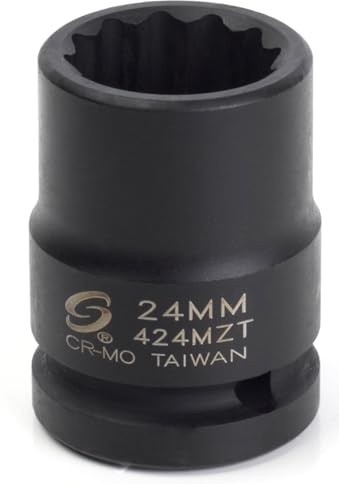Sunex 424mzt 3/4-Inch Drive 24-Mm 12-Point Thin Wall Impact Socket