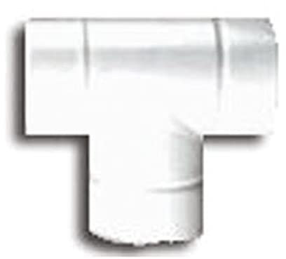 Raccordo a T per tubi Stufa Ø12 cm colore Bianco in lamiera porcellanata