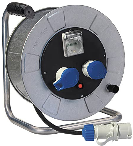FANTON 14370 Avvolgicavo Industriale Golia, metallo, 30 m