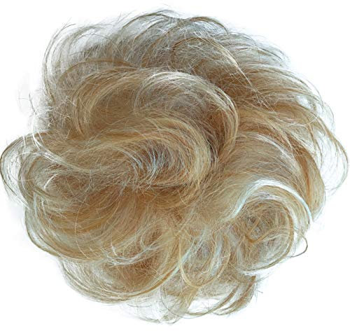 CAISHA ECHTHAAR Haargummi Haarteil Haarverdichtung Zopf Haarband Haarschmuck Blond Mix H312a