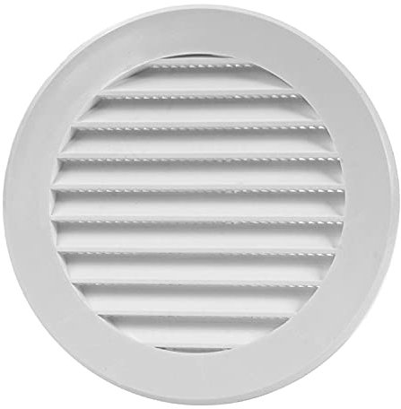 Air Ventilation Plastic Grill Cover Diameter 125 mm White