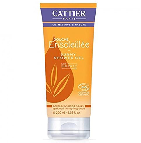 Cattier Duschgel ohne Sulfate – Strahlende Dusche – Aprikose und Honig – 200 ml