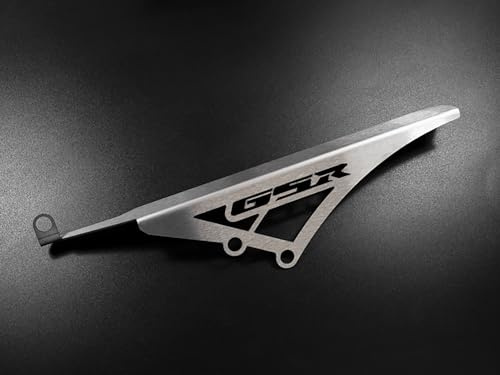 kompatibel mit: Suzuki GSR 600 BJ 2006-11 Kettenschutz Kettenabschirmung Logo silber IBEX