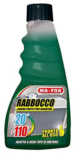 Ma-Fra, Rabbocco, Liquido Protettivo Radiatori, Anticongelante Fino a -20°C, Refrigerante Fino a +110°C, Liquido Colore Verde, Compatibile con Tutti i Motori, Ideale per Ogni Stagione, Formato 250ml