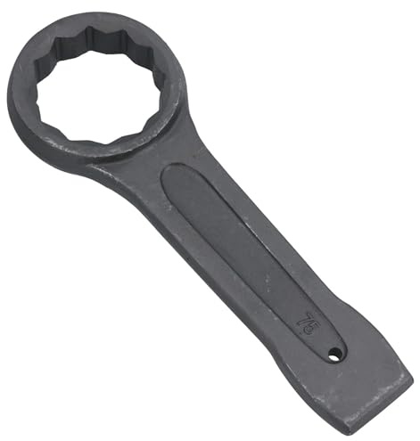 75mm Slogging Box End Striking Ring Wrench Spanner Bi-Hex 12 Sided Metric