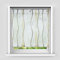 HongYa Raffrollo mit Wellen Druck Transparenter Voile Raffgardine Vorhang mit HakenösenH/B 140/120 cm Creme Braun