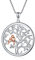 LONAGO Collier Arbre de Vie Argent Sterling 925 Mignon Des Oiseaux Arbre Généalogique Pendentif Collier Bijoux pour Femmes