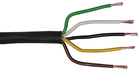Lumonic 5m FLRYY Cavo per Veicoli a 5 Poli - Sezione 5x 1,5mm² - per Rimorchi Multipolare