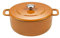 Combekk Gusseisen Topf, Dutch Oven, Frei von BPA und PFAS, 100% Recycelt, 24cm 5L, Für alle Herdarten, Orange