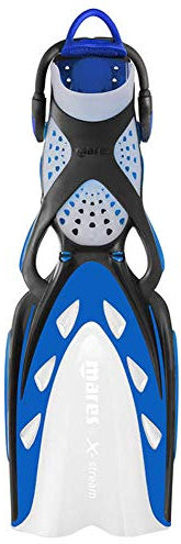Mares X-Stream Taucherflossen mit Bungee-Gurten (Blau, Größe XL)