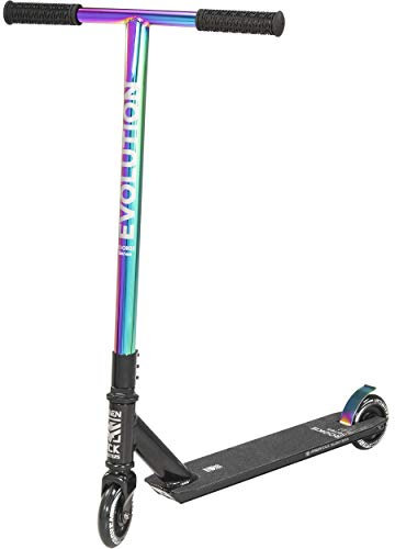 RAVEN Scooter Stunt Freestyle Tricks Roller Kickscooter für Kinder Jugendliche |100mm PU Räder | ABEC-9 Kugellager (Rookie Neo Chrome, 100mm)