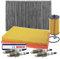 ATEC Germany Inspektionspaket Filterset 1x Luftfilter, 1x Innenraumfilter (Pollenfilter) mit Aktivkohle, 4x Zündkerze FQR8LEU2, Kompatibel mit OPEL ASTRA G (T98) (F35), ASTRA H (A04), ASTRA J GTC,