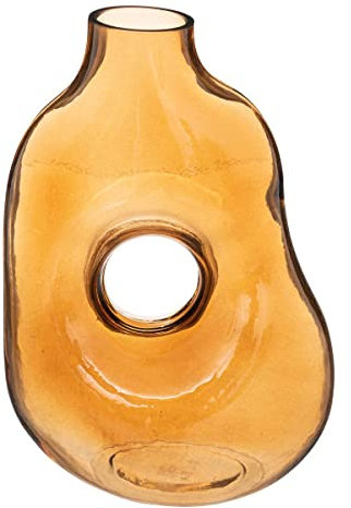 Atmosphera - Vase Donut - Verre - Ambre - H24-5 cm