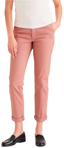 Dockers Weekend Chino Slim, Pantaloni Donna, Old Rose, 26 Lungo