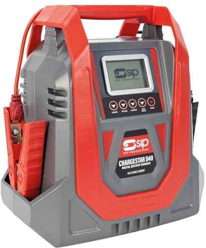 SIP CHARGESTAR D40 12V 24V Smart Battery Charger 40A Truck Van Car Heavy Duty Workshop Charger
