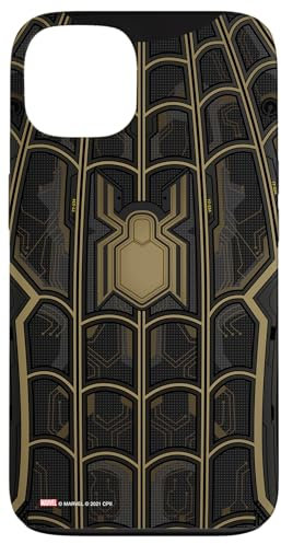 Hülle für iPhone 13 Marvel Spider-Man No Way Home schwarz-goldener Anzug