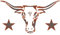 Texas Longhorn Schablone, 36,8 x 20,3 cm – Kuh, Stier, Totenkopf, Bauernhoftier